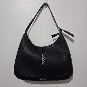 Ellen Tracy - Handbag - Hobo Shoulder Pebbled Leather - Black